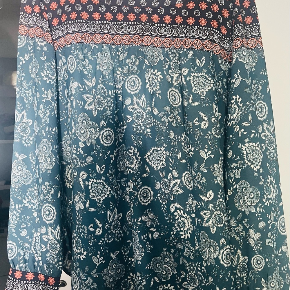 Loft Long Sleeve Floral Blouse